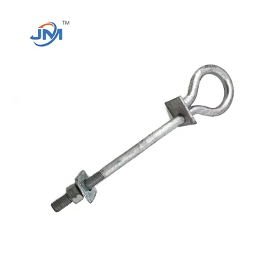 Electricity Pole Line Hardware For Power Transmission Eye Bolts